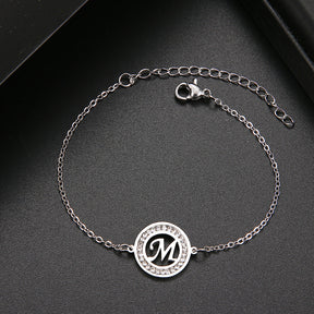 Pulseira com Inicial Cravejada - That Especial Letter