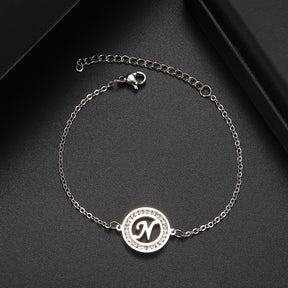 Pulseira com Inicial Cravejada - That Especial Letter