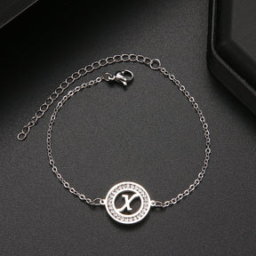 Pulseira com Inicial Cravejada - That Especial Letter