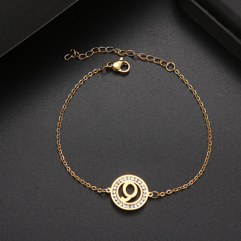 Pulseira com Inicial Cravejada - That Especial Letter