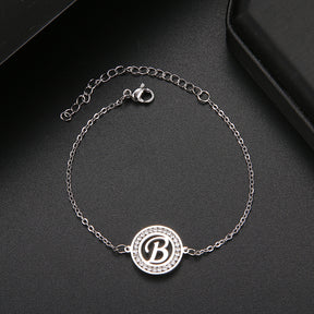 Pulseira com Inicial Cravejada - That Especial Letter