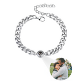 Pulseira Masculina Com Foto Personalizável - Pingo Eterno