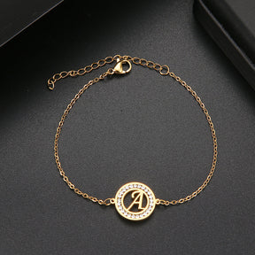 Pulseira com Inicial Cravejada - That Especial Letter