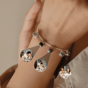 Pulseira Com Até 6 Fotos Personalizáveis - Meus Momentos Especiais