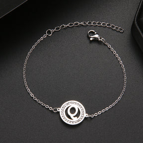 Pulseira com Inicial Cravejada - That Especial Letter