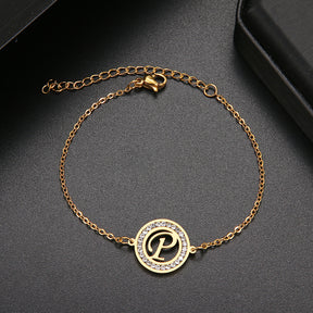 Pulseira com Inicial Cravejada - That Especial Letter