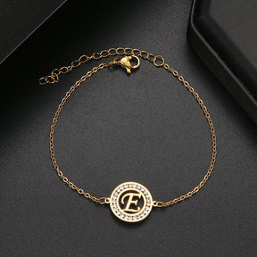 Pulseira com Inicial Cravejada - That Especial Letter