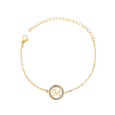 Pulseira com Inicial Cravejada - That Especial Letter