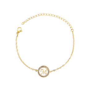 Pulseira com Inicial Cravejada - That Especial Letter