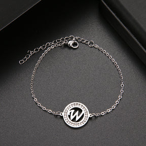 Pulseira com Inicial Cravejada - That Especial Letter