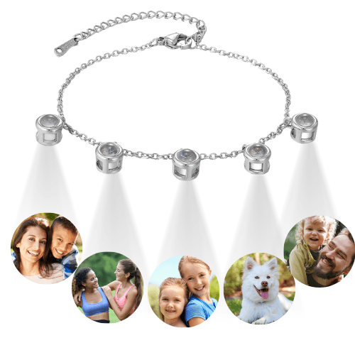 Pulseira Com Até 6 Fotos Personalizáveis - Meus Momentos Especiais