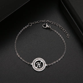 Pulseira com Inicial Cravejada - That Especial Letter