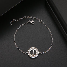 Pulseira com Inicial Cravejada - That Especial Letter